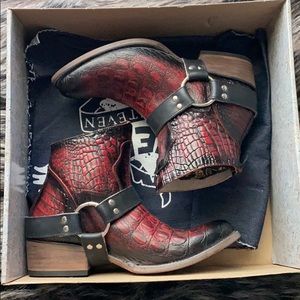 Freebird by Steven Red Croco Santiago Bootie 9